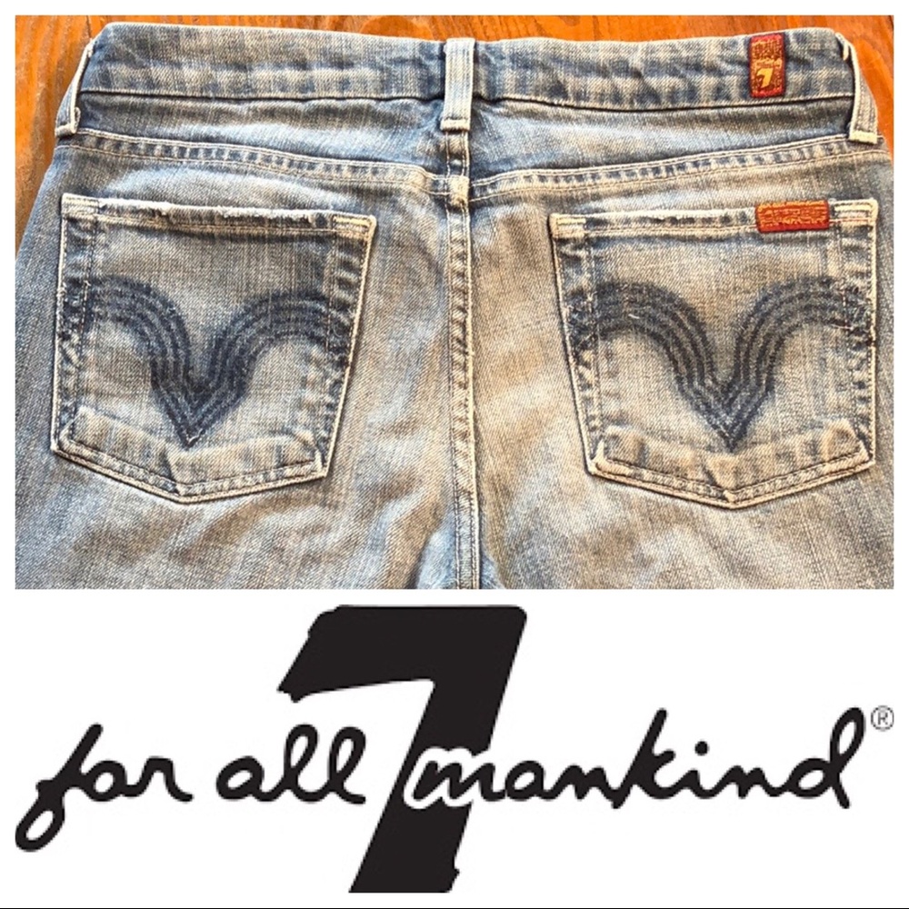 7 FOR ALL MANKIND KATE RAW HEM CROP